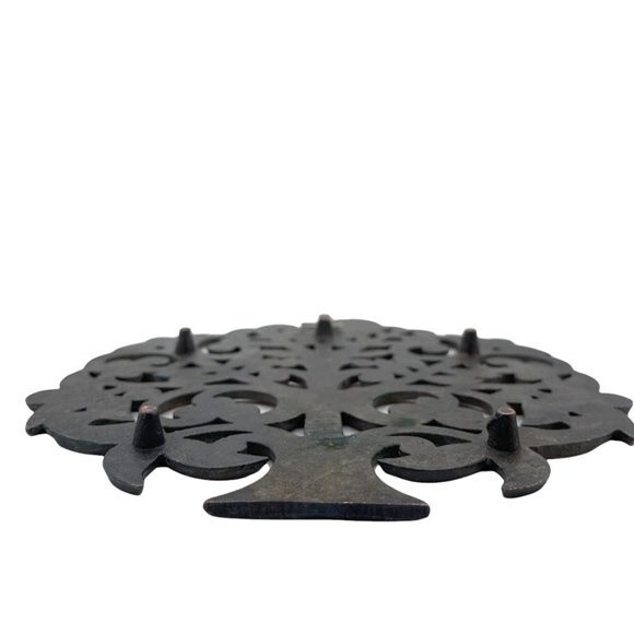 Partridge in a Pear Tree Trivet Table Decor Brass Wall Art Decor - Picture 2 of 5